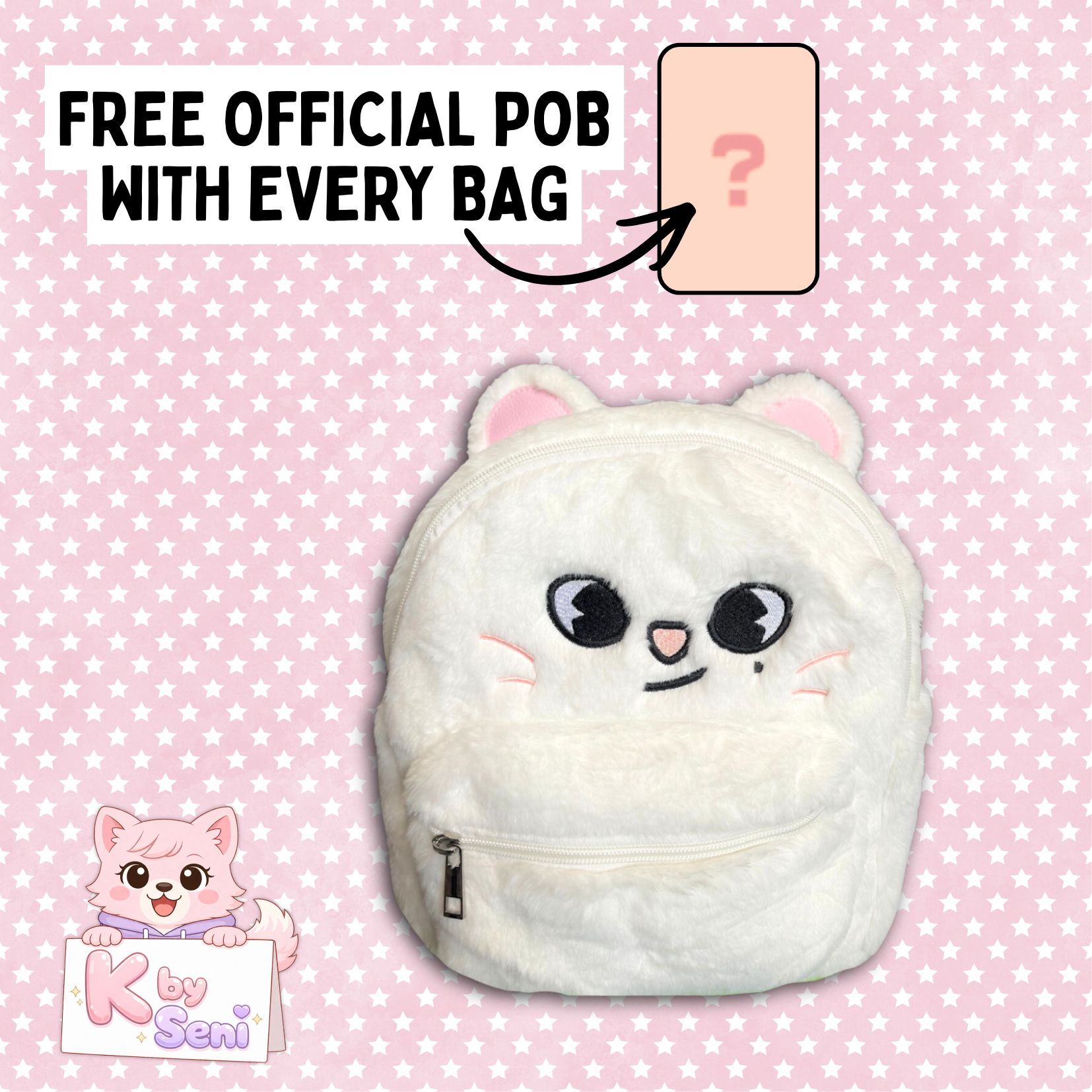 StrayKids SKZOO バックパック リュック ジニレット　スキズ　匿名 Skzoo Backpacks Jiniret [KBYSENI BRAND/Fan-Made] - Free POB Event