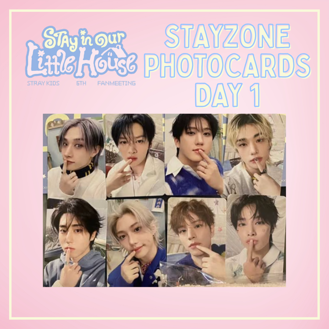 Stray Kids 6TH FANMEETING - 'STAY in Our Little House' - STAYZONE Day 1 Photocards