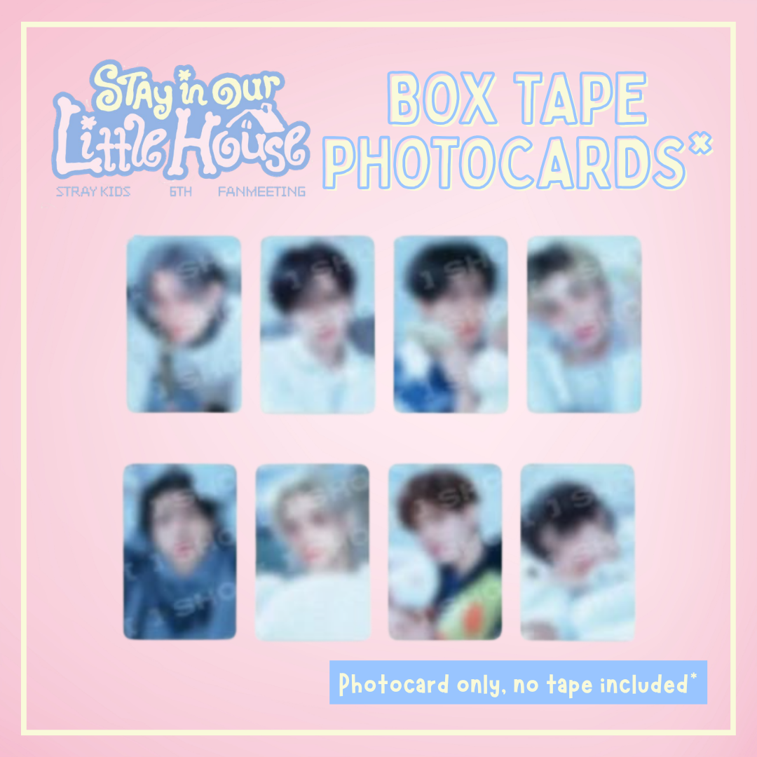 Stray Kids 6TH FANMEETING - 'STAY in Our Little House' - Box Tape Photocards ONLY