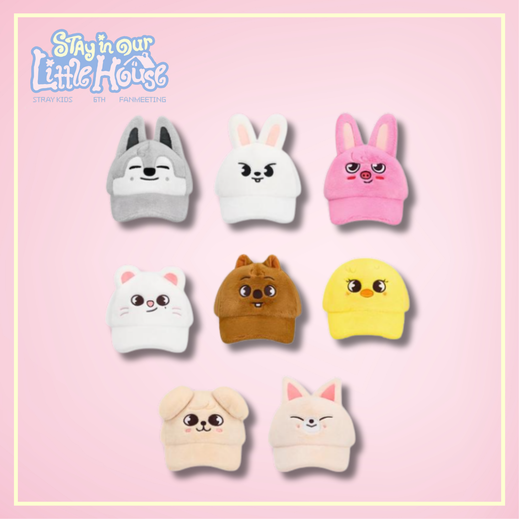 PRE-ORDER] SKZOO PLUSH CAP - Stray Kids 6TH FANMEETING - 'STAY in