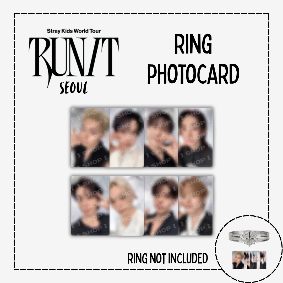 RUN IT Stray Kids リング Lサイズ トレカセット PRE-ORDER] Stray Kids World Tour RING (PHOTOCARDS ONLY) – Kbyseni