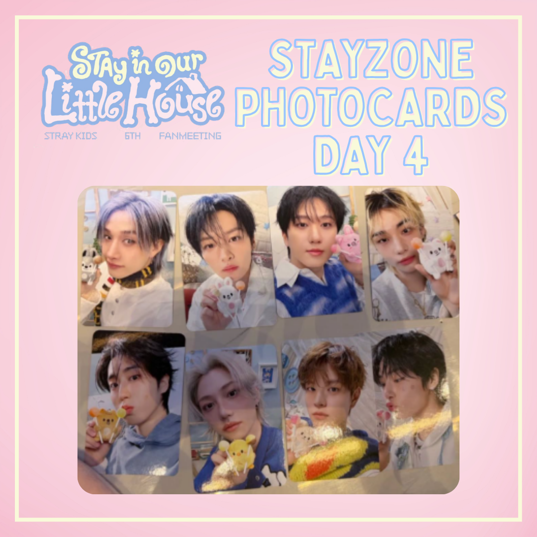 Stray Kids 6TH FANMEETING - 'STAY in Our Little House' - STAYZONE Day 4 Photocards