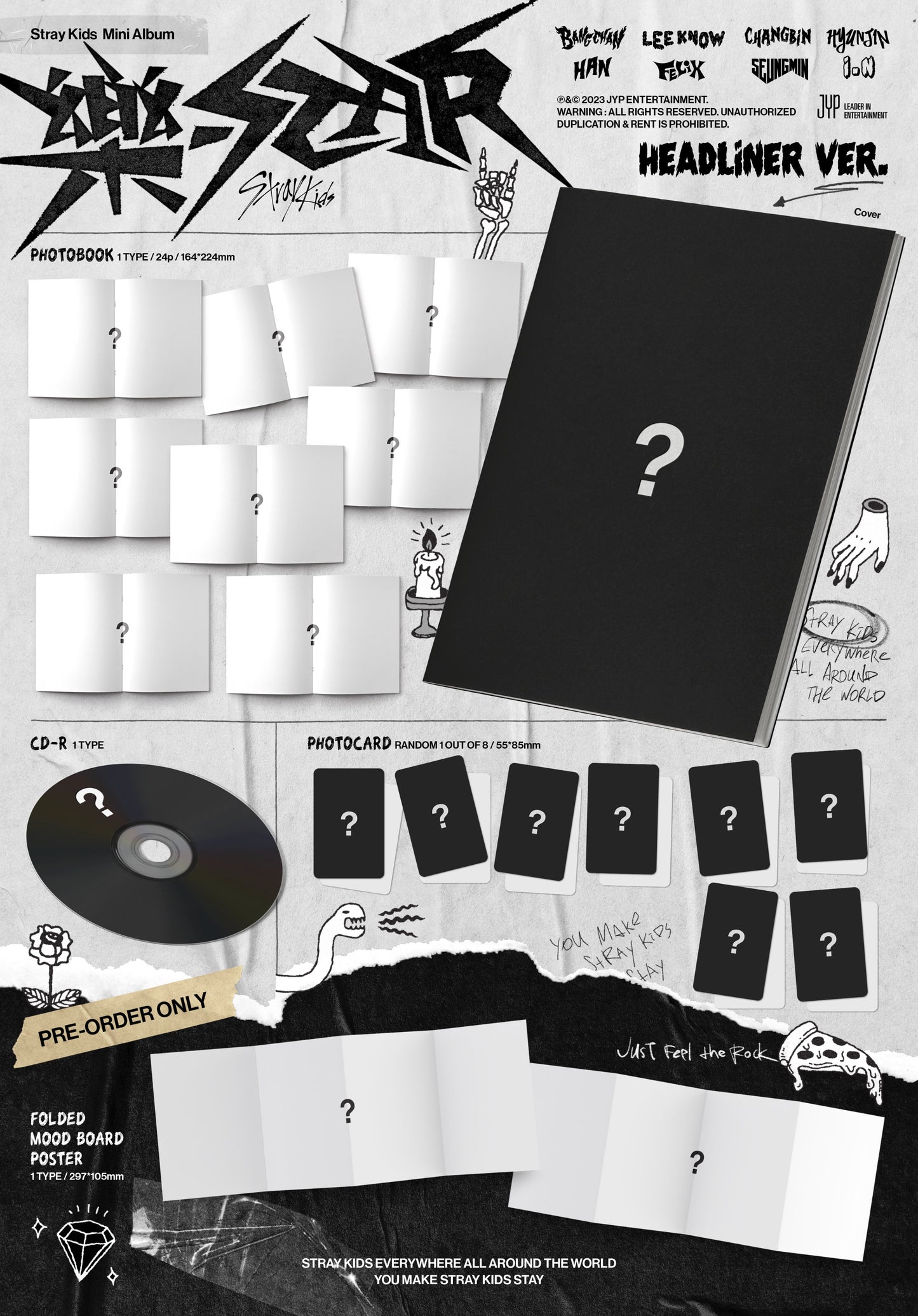 Stray Kids Mini Album ROCK-STAR (HEADLINER VER.)