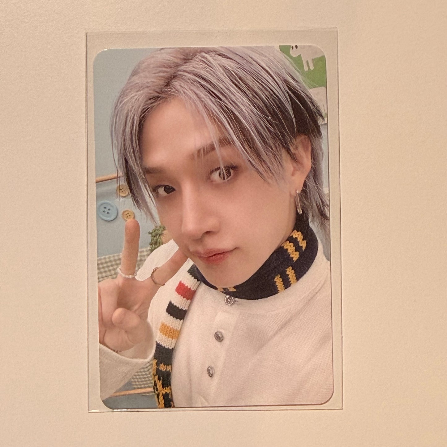 (Restock) Stray Kids Bang Chan Fanmeeting plush backpack Photocard