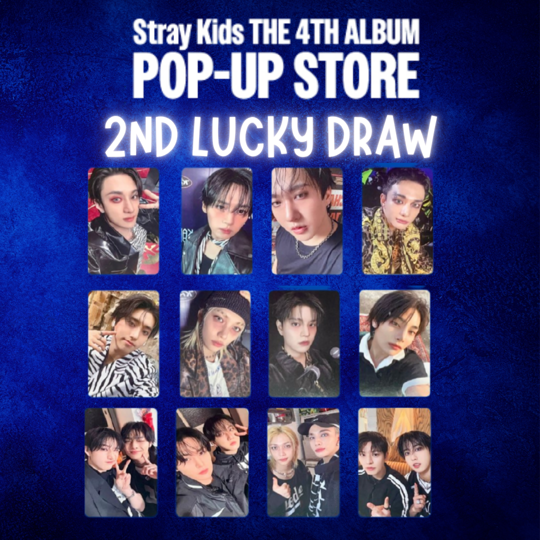 Stray kids スキズ KARMA ポップアップ ラキドロ Ver.2 Stray Kids KARMA POP UP - 2ND LUCKY DRAW (POBS ONLY) – Kbyseni