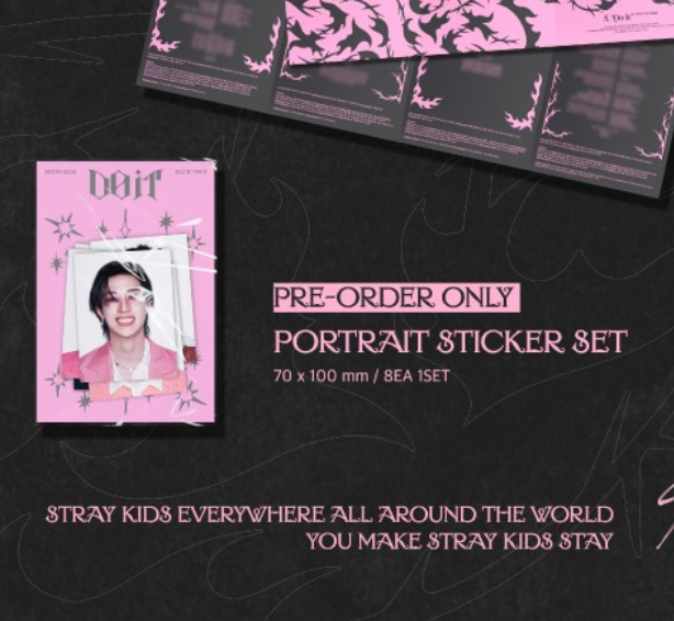 (Restock) Stray Kids - Do It (IT Ver.) Album Inclusion POB Portrait Sticker Set