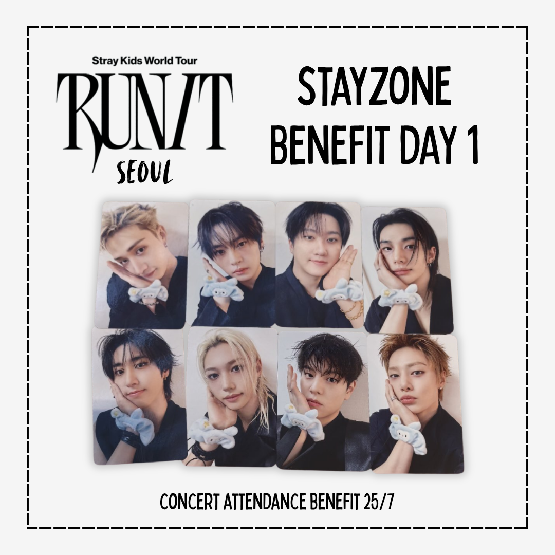 スキズ straykids 韓国 ソウルファンミ stayzoneトレカ① PRE-ORDER] Stray Kids World Tour STAYZONE DAY 1 (PHOTOCARDS ONLY