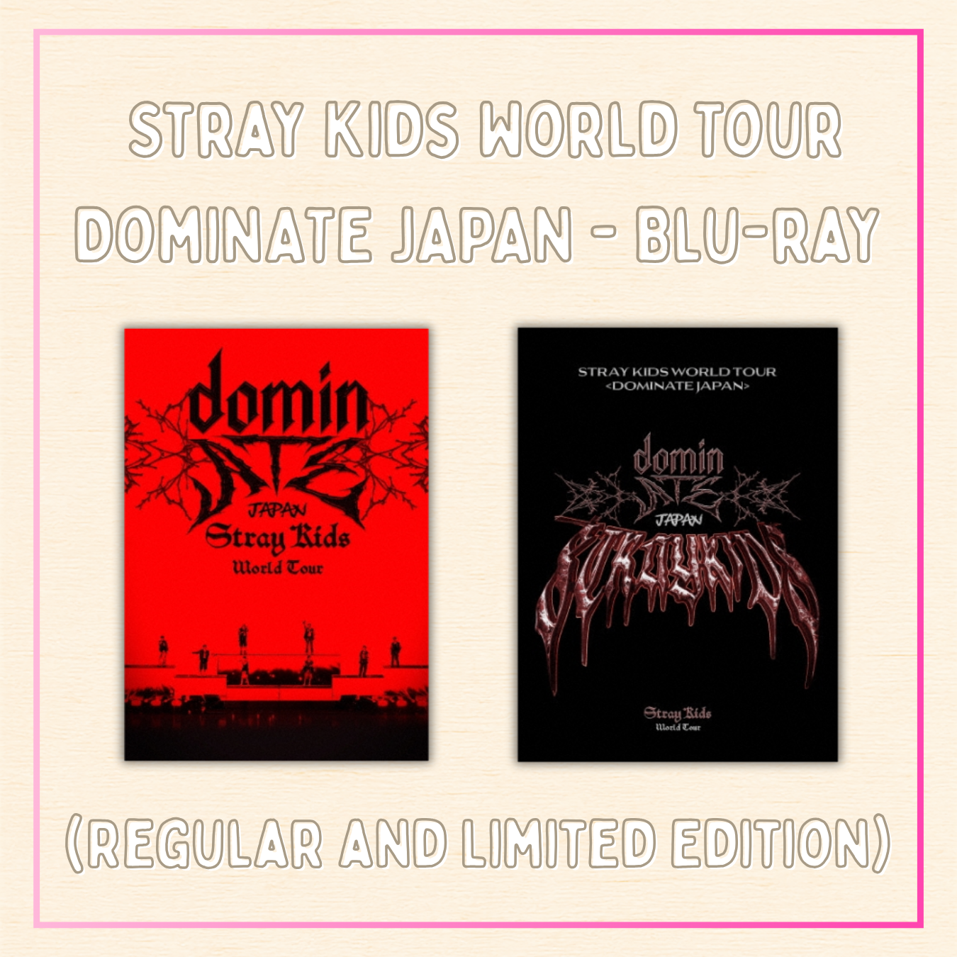 Stray Kids World Tour DominATE JAPAN - Blu-ray (Regular and