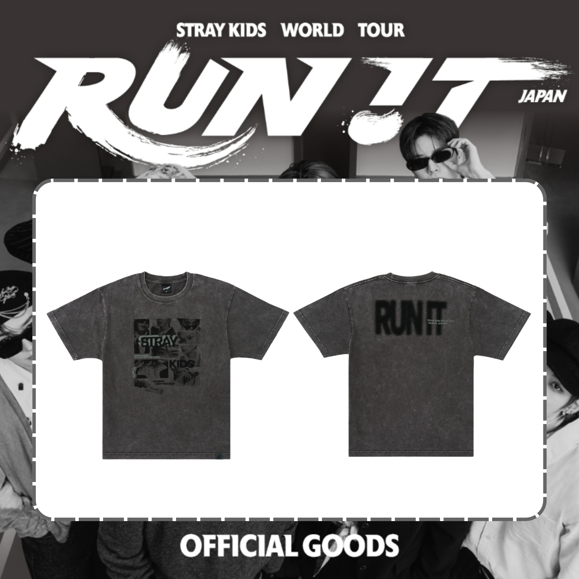 PRE-ORDER] Stray Kids - PHOTO T-SHIRT - World Tour Online Official