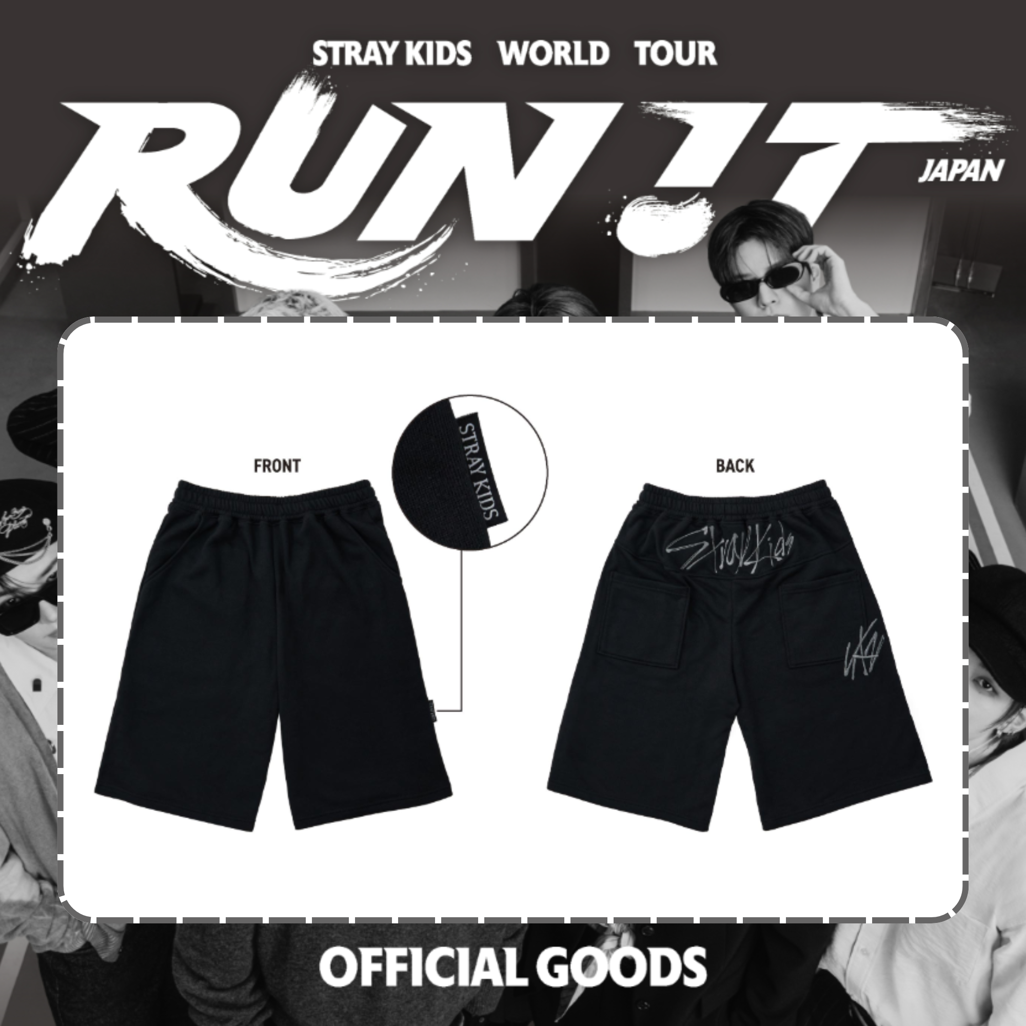 PRE-ORDER] Stray Kids - SHORTS - World Tour Online Official MD
