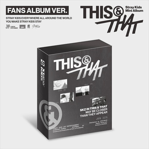 Stray Kids Mini Album - 'THIS & THAT' - FANS ALBUM VER.