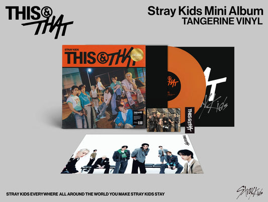 (Restock) Stray Kids Mini Album - 'THIS & THAT' - Tangerine Vinyl (USA EXCLUSIVE B&N)