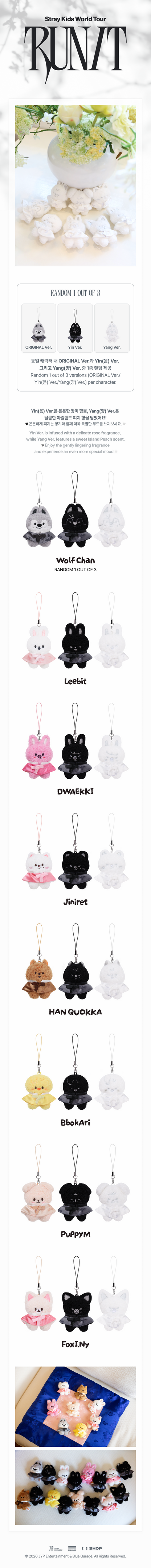[PRE-ORDER] Stray Kids - Skzoo Secret Plush Micro - World Tour <RUN IT SEOUL> Online Official MD