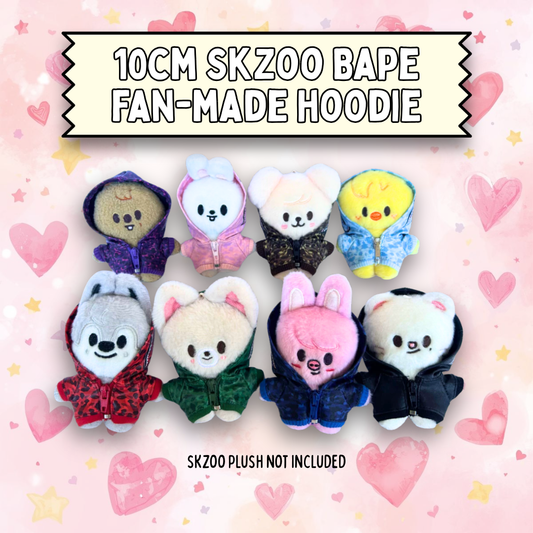 (RESTOCK) Stray Kids SKZOO Bape Fan-Made Hoodies