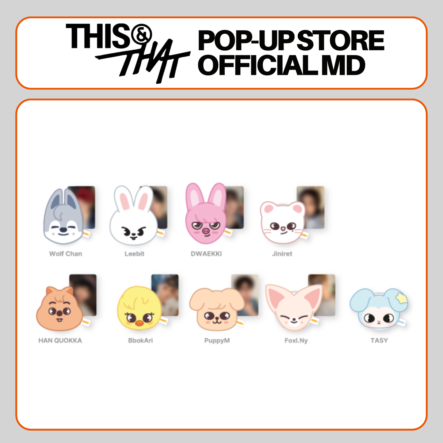 [PRE-ORDER] Stray Kids - Plush Magnetic Holder - 'This & That' POP-UP STORE Official MD