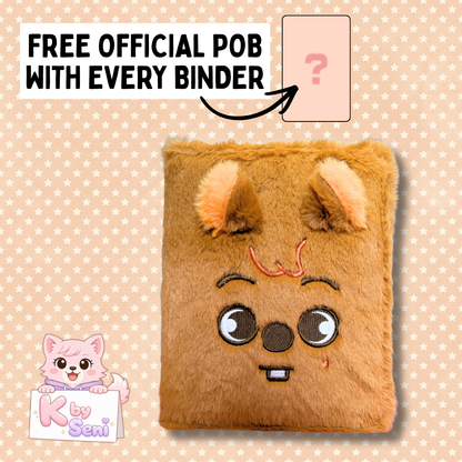 HAN QUOKKA Skzoo A5 Plush Binder [KBYSENI BRAND/Fan-Made] - Free POB Event