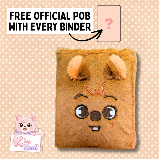 HAN QUOKKA Skzoo A5 Plush Binder [KBYSENI BRAND/Fan-Made] - Free POB Event