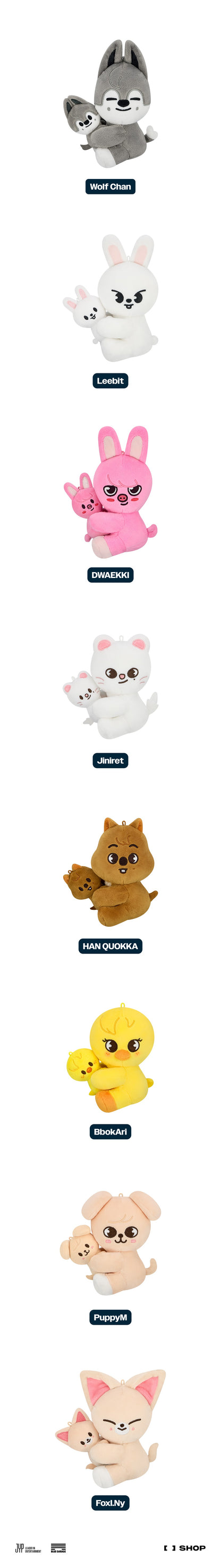 Skzoo Magnet Plush Set [World Tour DominATE : celebrATE MD]