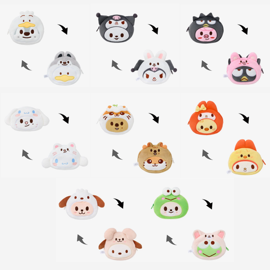 [PRE-ORDER] Stray Kids - SKZOO X SANRIO CHARACTERS REVERSIBLE POUCH - World Tour <RUN IT JAPAN 2.0> Online Official MD