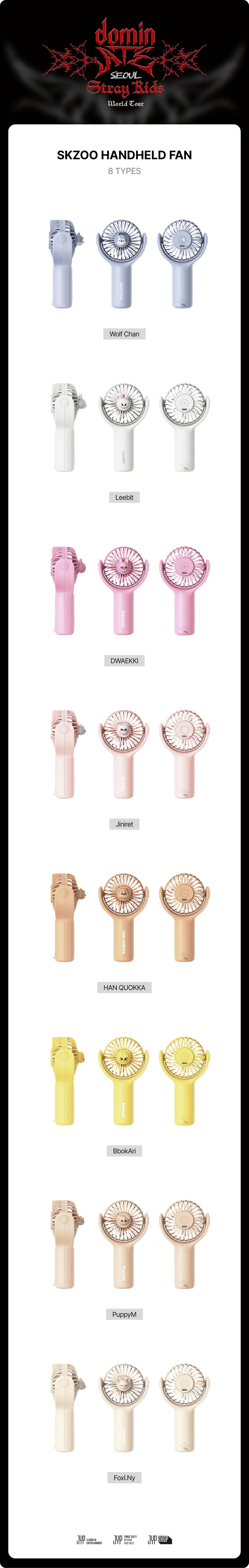 (Restock) Stray Kids WOLFCHAN SKZOO HANDHELD FAN - dominATE SEOUL