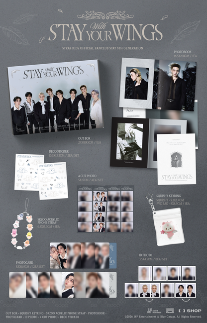 (Restock) Stray Kids 'STAY With Your Wings' 6th Fanclub 2026 Membership Kit