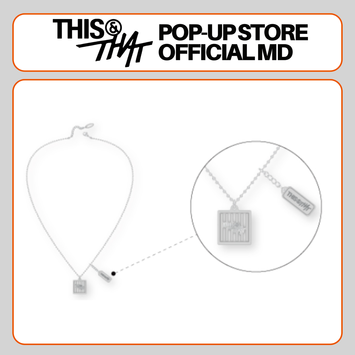 [PRE-ORDER] Stray Kids - Necklace - 'This & That' POP-UP STORE Official MD