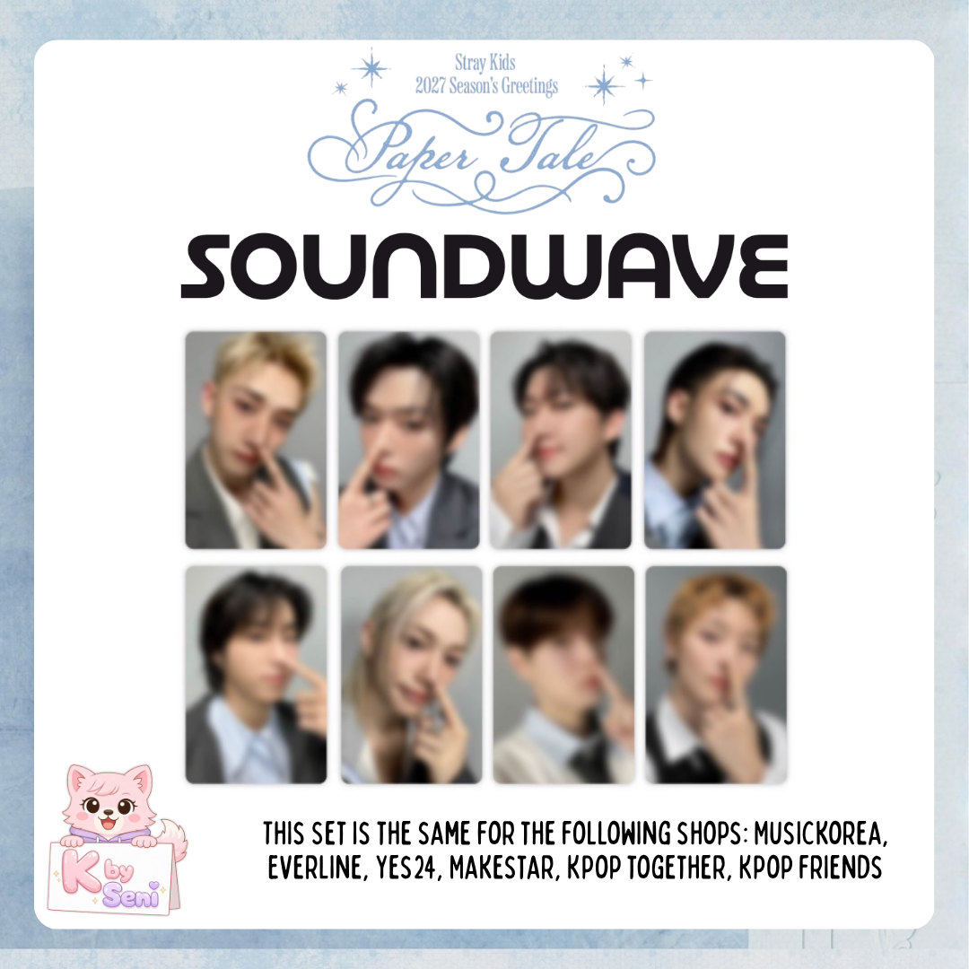 [PRE-ORDER] Stray Kids - SOUNDWAVE POB - 2027 Season’s Greetings [Paper Tale] (Member Choice)