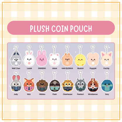 Skzoo x Zootopia2 Pop-Up Store Official MD - PLUSH COIN POUCH