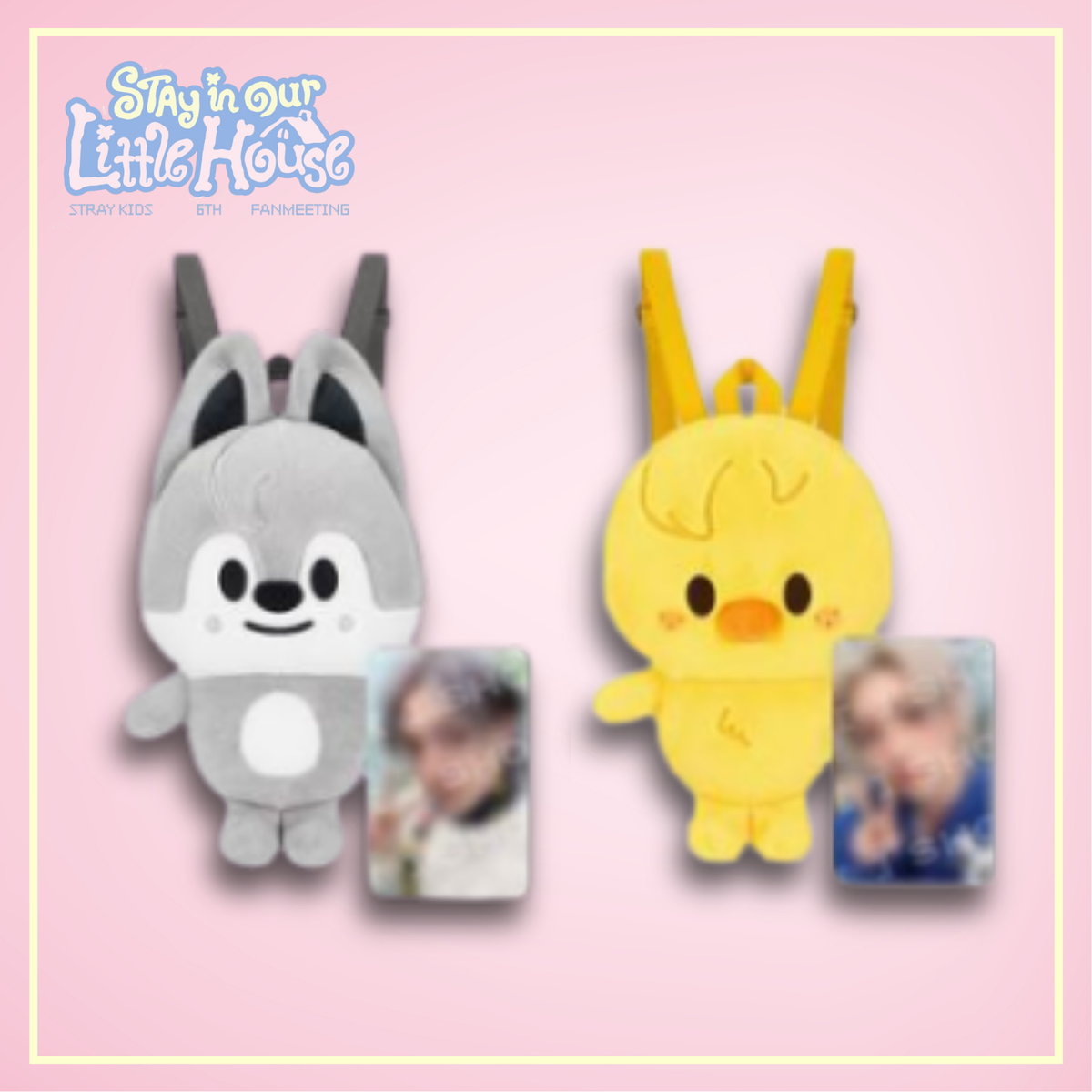 [RESTOCK] SKZOO PLUSH BACKPACK - Stray Kids 6TH FANMEETING - 'STAY in Our Little House' Official MD