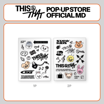 [PRE-ORDER] Stray Kids - Tattoo Sticker - 'This & That' POP-UP STORE Official MD