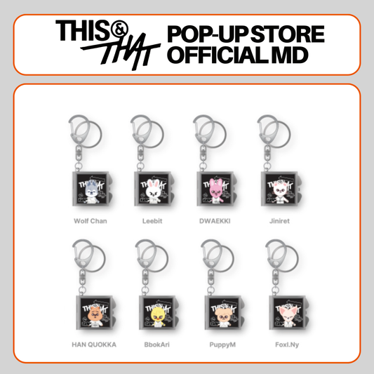 [PRE-ORDER] Stray Kids - SKZOO Mirror Keyring - 'This & That' POP-UP STORE Official MD