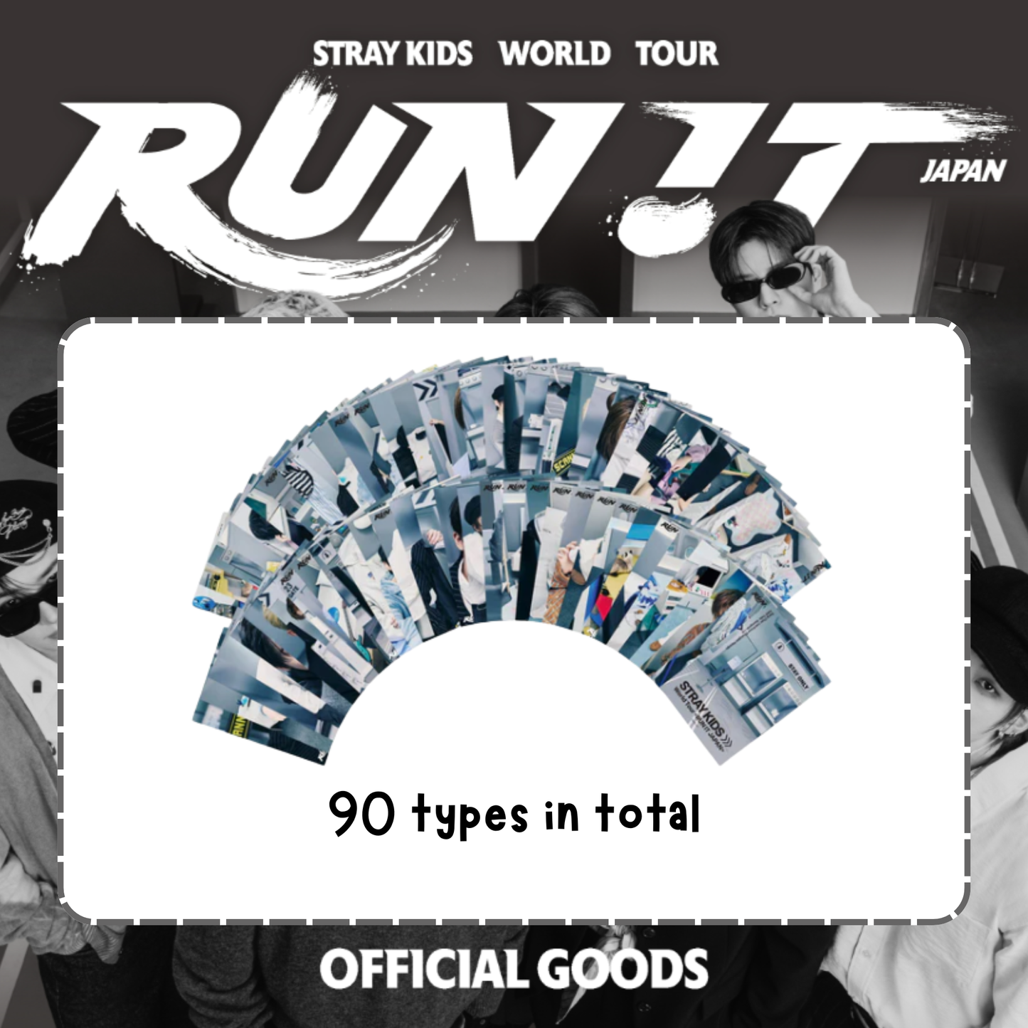 [PRE-ORDER] Stray Kids - RANDOM TRADING CARD - World Tour <RUN IT JAPAN> Online Official MD
