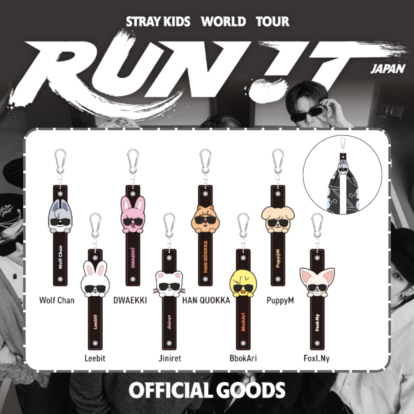 [PRE-ORDER] Stray Kids - TOWEL HOLDER - World Tour <RUN IT JAPAN> Online Official MD