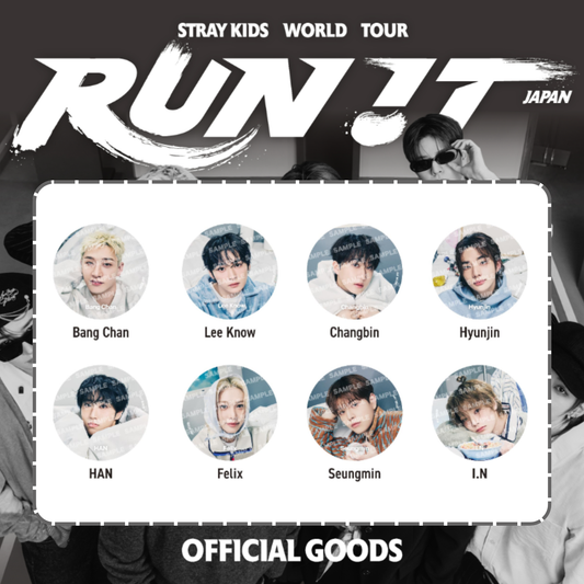 [PRE-ORDER] Stray Kids - PHOTO BADGE - World Tour <RUN IT JAPAN> Online Official MD