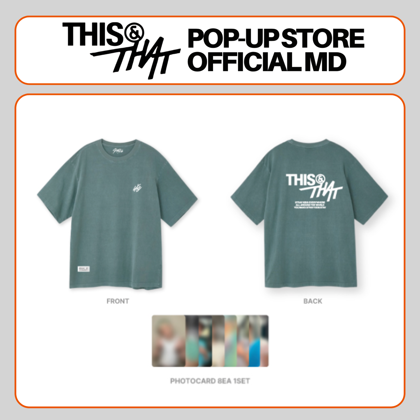 [PRE-ORDER] Stray Kids - T-Shirt - 'This & That' POP-UP STORE Official MD
