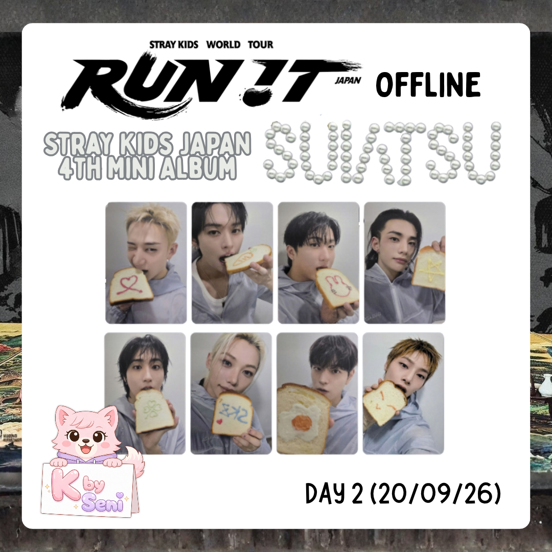 (Restock) Stray Kids JAPAN 4th Mini Album "SUIATSU" <RUN IT WORLD TOUR> Osaka Venue Offline DAY 2 (POB ONLY)