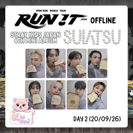 (Restock) Stray Kids JAPAN 4th Mini Album "SUIATSU" <RUN IT WORLD TOUR> Osaka Venue Offline DAY 2 (POB ONLY)