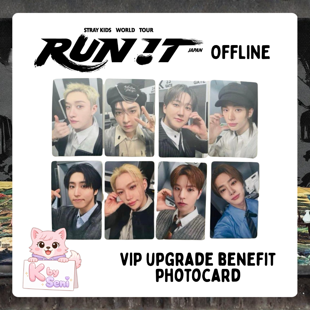 [PRE-ORDER] Stray Kids - Tokyo VIP Upgrade Offline Benefit Photocards - World Tour <RUN IT JAPAN>
