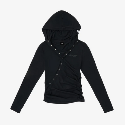 [PRE-ORDER] Stray Kids - HOOD LONG SLEEVE T-SHIRT / BLACK - World Tour <RUN IT JAPAN 2.0> Online Official MD