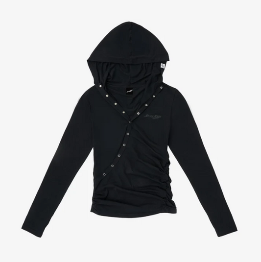 [PRE-ORDER] Stray Kids - HOOD LONG SLEEVE T-SHIRT / BLACK - World Tour <RUN IT JAPAN 2.0> Online Official MD