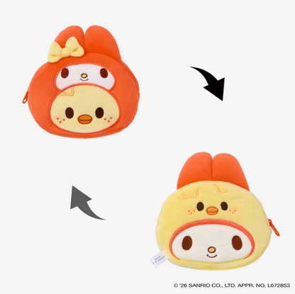[PRE-ORDER] Stray Kids - SKZOO X SANRIO CHARACTERS REVERSIBLE POUCH - World Tour <RUN IT JAPAN 2.0> Online Official MD
