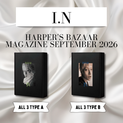 I.N - HARPER'S BAZAAR MAGAZINE - September Issue 2026 (CHOOSE VER. A,B,C and ALL 3 TYPE A&B)