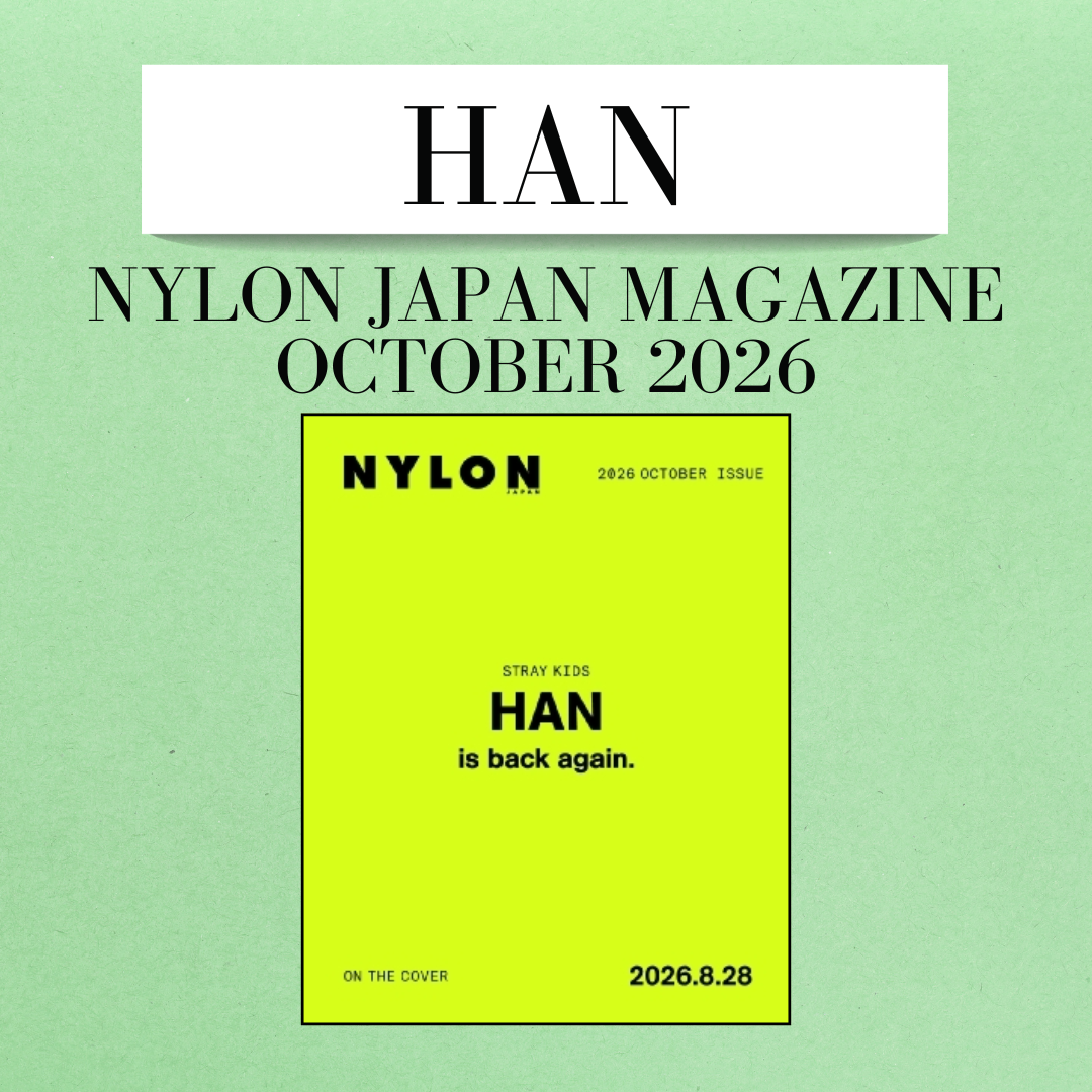 [PRE-ORDER] HAN - NYLON JAPAN MAGAZINE - October 2026 Issue