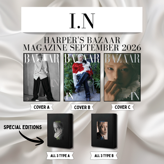 I.N - HARPER'S BAZAAR MAGAZINE - September Issue 2026 (CHOOSE VER. A,B,C and ALL 3 TYPE A&B)