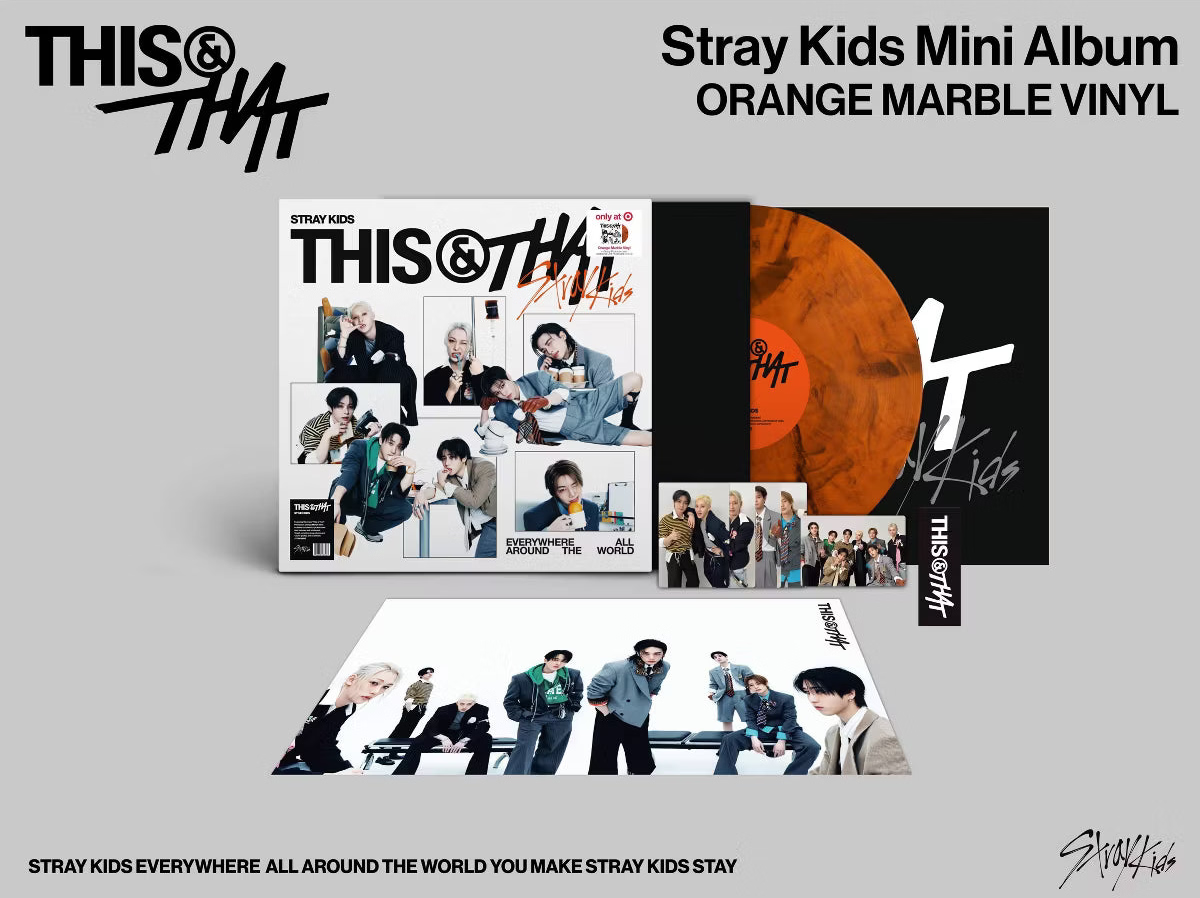 (Second-hand) Stray Kids Mini Album - 'THIS & THAT' - Orange Marble Vinyl (USA EXCLUSIVE TARGET)