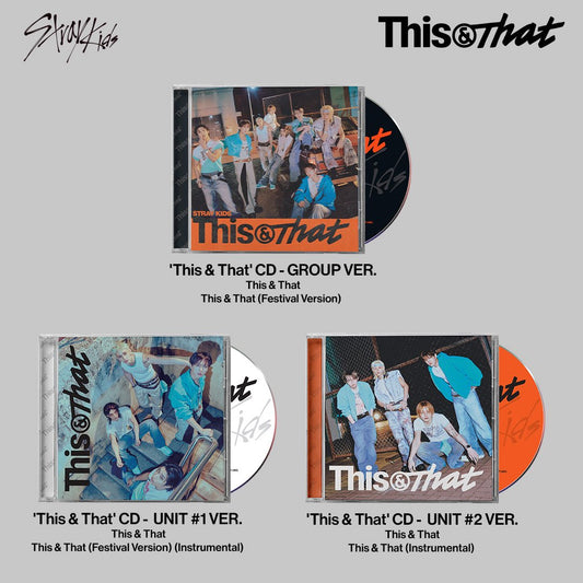 [Pre-Order] Stray Kids Mini Album - 'THIS & THAT' - US EXCLUSIVES (Choose Ver.)