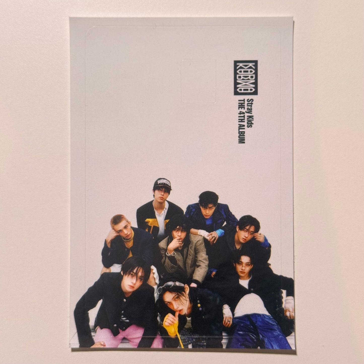 (Restock) Stray Kids KARMA Card Cover Sticker POB