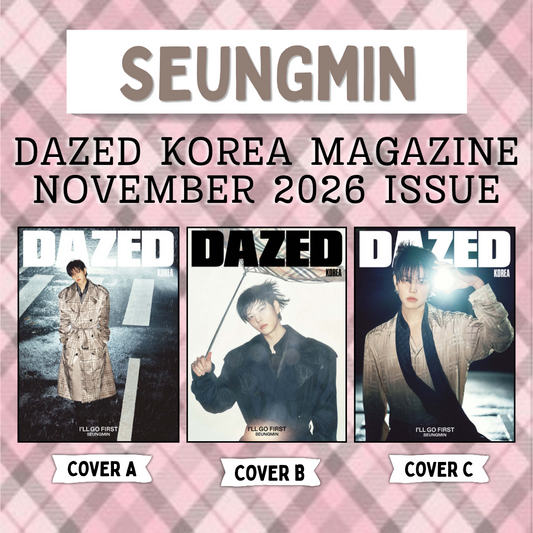 [PRE-ORDER] Seungmin (Stray Kids) - Dazed Korea - November 2026 Issue