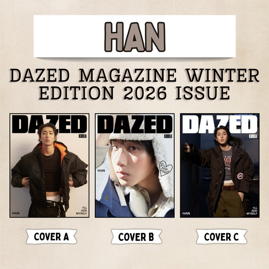 [PRE-ORDER] HAN (Stray Kids) - Dazed Korea MAGAZINE - Winter Edition 2026 Issue