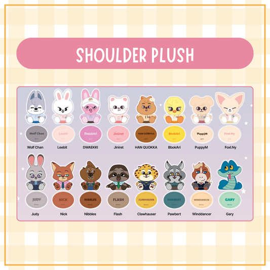 Skzoo x Zootopia2 Pop-Up Store Official MD - SHOULDER PLUSH